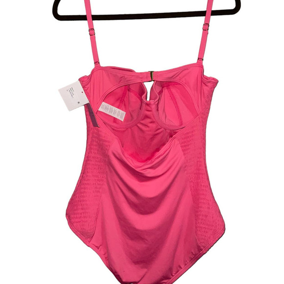 kate spade new york Women's Smocked Underwire One-Piece Swimsuit XL NWT - Picture 8 of 11